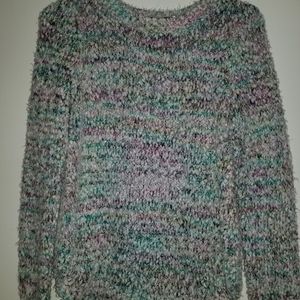 Multicolored knitted sweater
